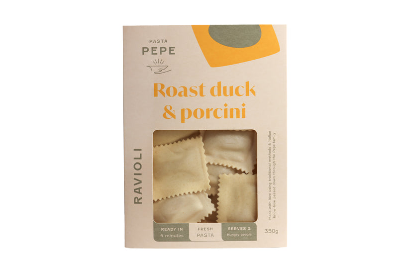 Pasta Pepe - Roast Duck & Porcini Ravioli