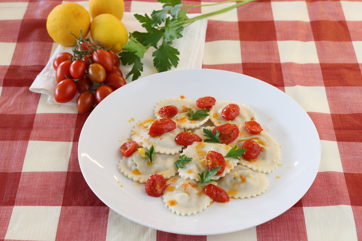 Ossobuco Ravioli with Gremolata Oil